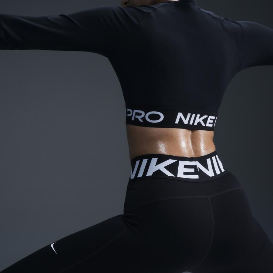 Nike Pro Sculpt lange legging met hoge taille voor dames Zwart