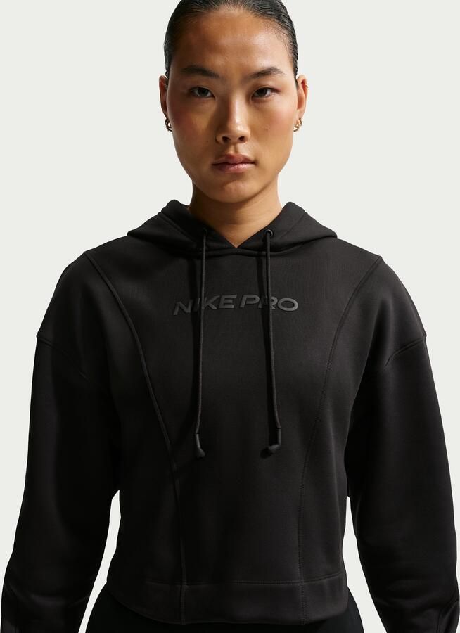 Nike Pro Therma-FIT Hoodie voor dames Zwart - Foto 4