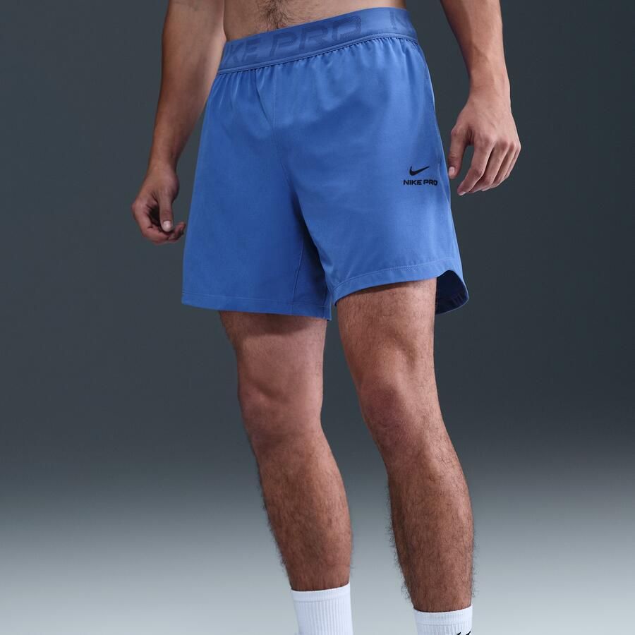 Nike Pro Training Dri-FIT herenshorts (15 cm) Blauw