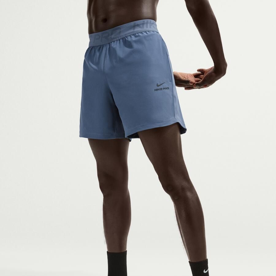 Nike Pro Training Dri-FIT herenshorts (15 cm) Blauw