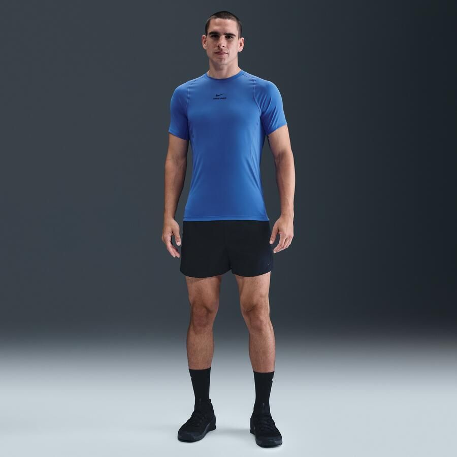 Nike Pro Training Dri-FIT herentop met korte mouwen Blauw - Foto 3