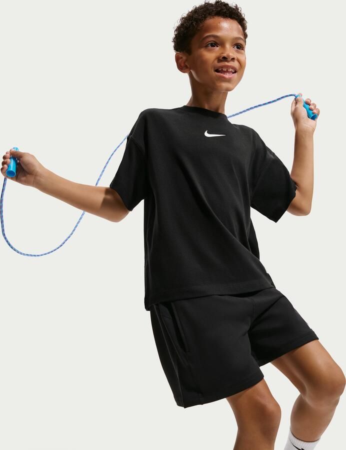 Nike Pro trainingstop met korte mouwen voor jongens Zwart - Foto 2