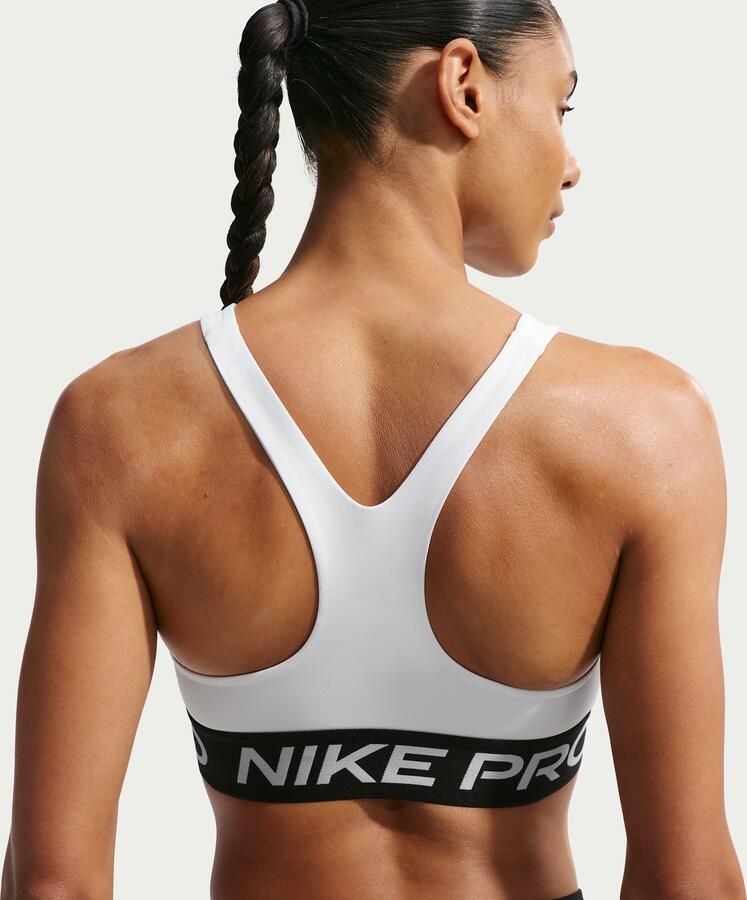 Nike Pro 365 non-padded sport-bh met lichte ondersteuning voor dames Wit - Foto 4