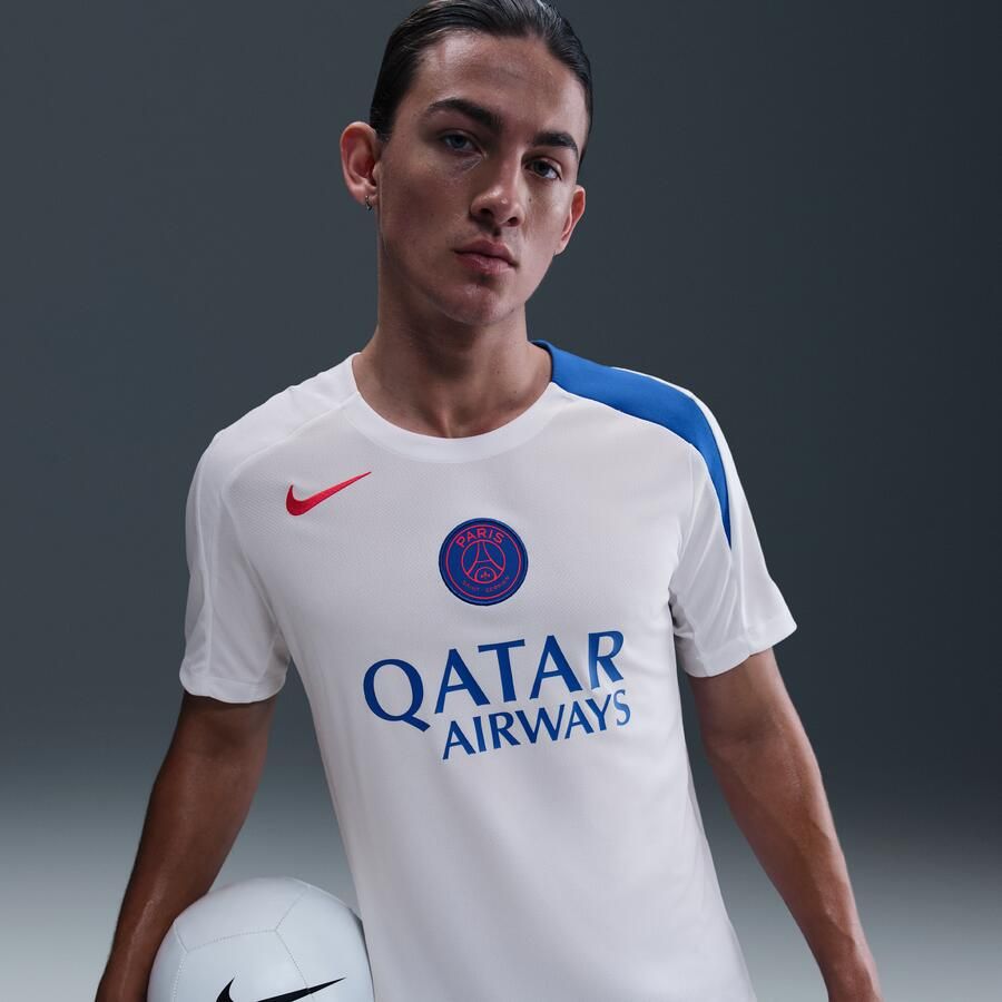Nike PSG Strike Derde Total 90 Knit voetbaltop met Dri-FIT voor heren Wit - Foto 4