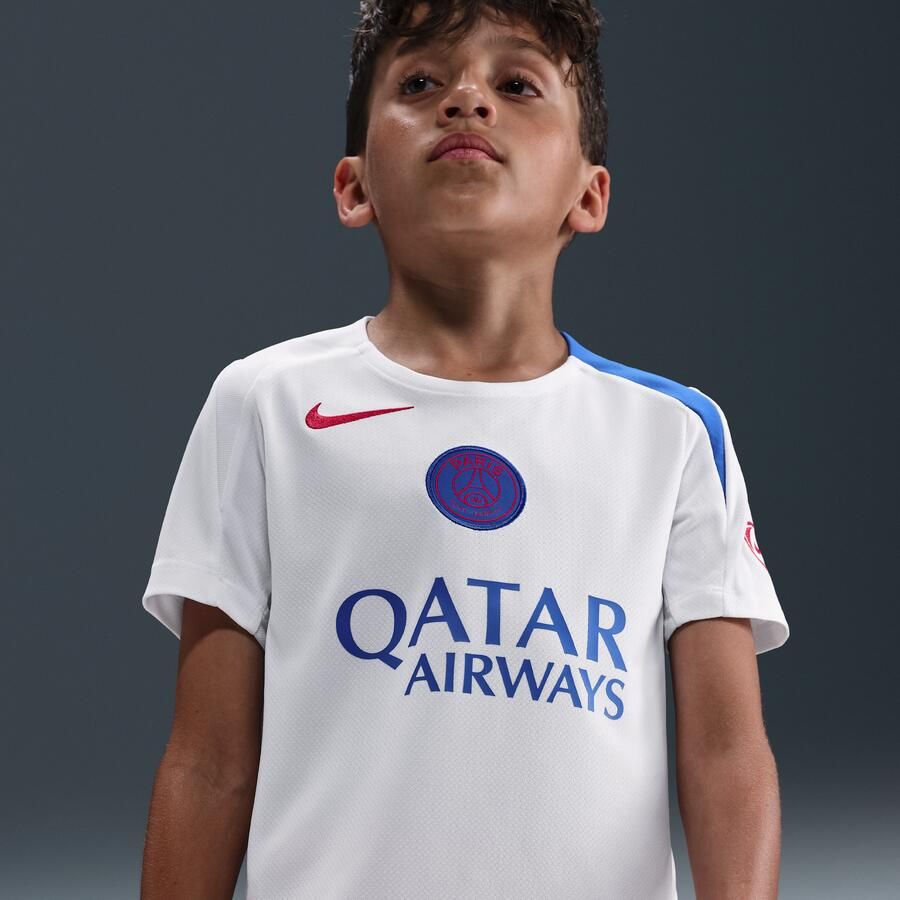 Nike PSG Strike Derde Total 90 knit voetbaltop met Dri-FIT voor kids Wit - Foto 4