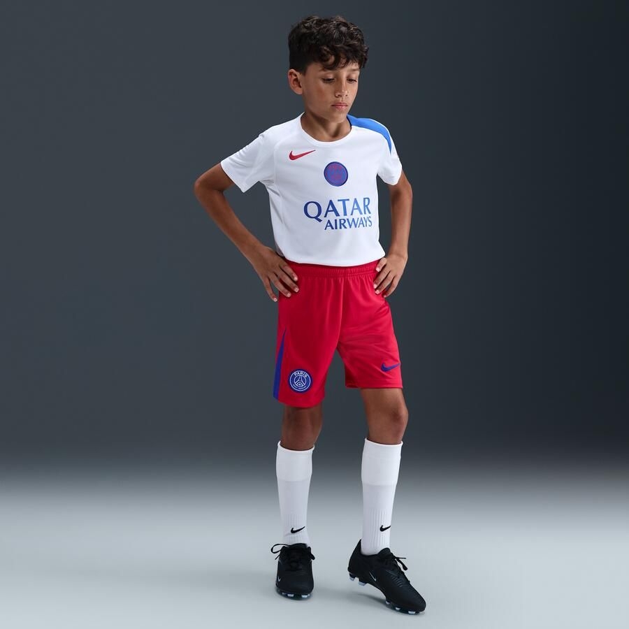 Nike PSG 2025 26 Stadium Derde Total 90 replicavoetbalshorts met Dri-FIT voor kids Rood - Foto 4
