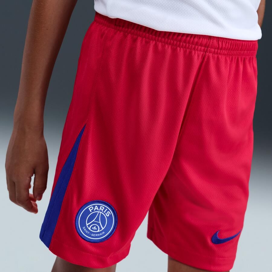Nike PSG 2025 26 Stadium Derde Total 90 replicavoetbalshorts met Dri-FIT voor kids Rood