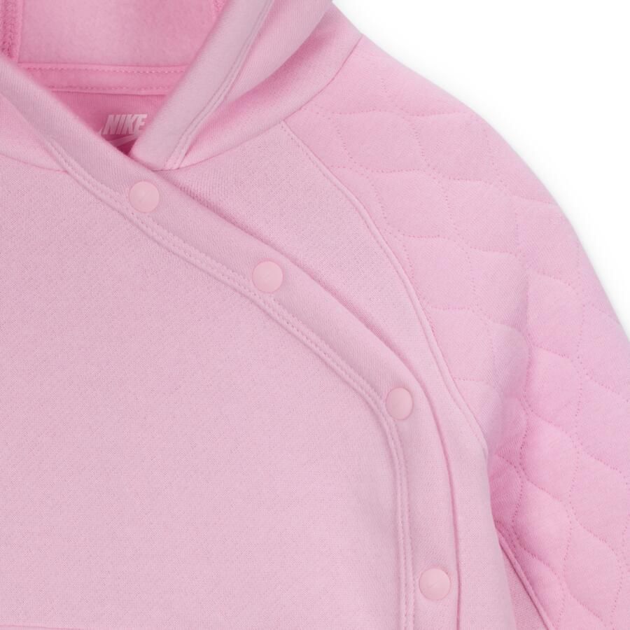 Nike Ready Set. Tweedelige joggerset met capuchon voor baby's (12-24 maanden) Roze