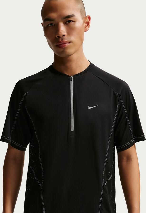 Nike Retro Dr-FIT hardlooptop met korte mouwen voor heren Zwart - Foto 4