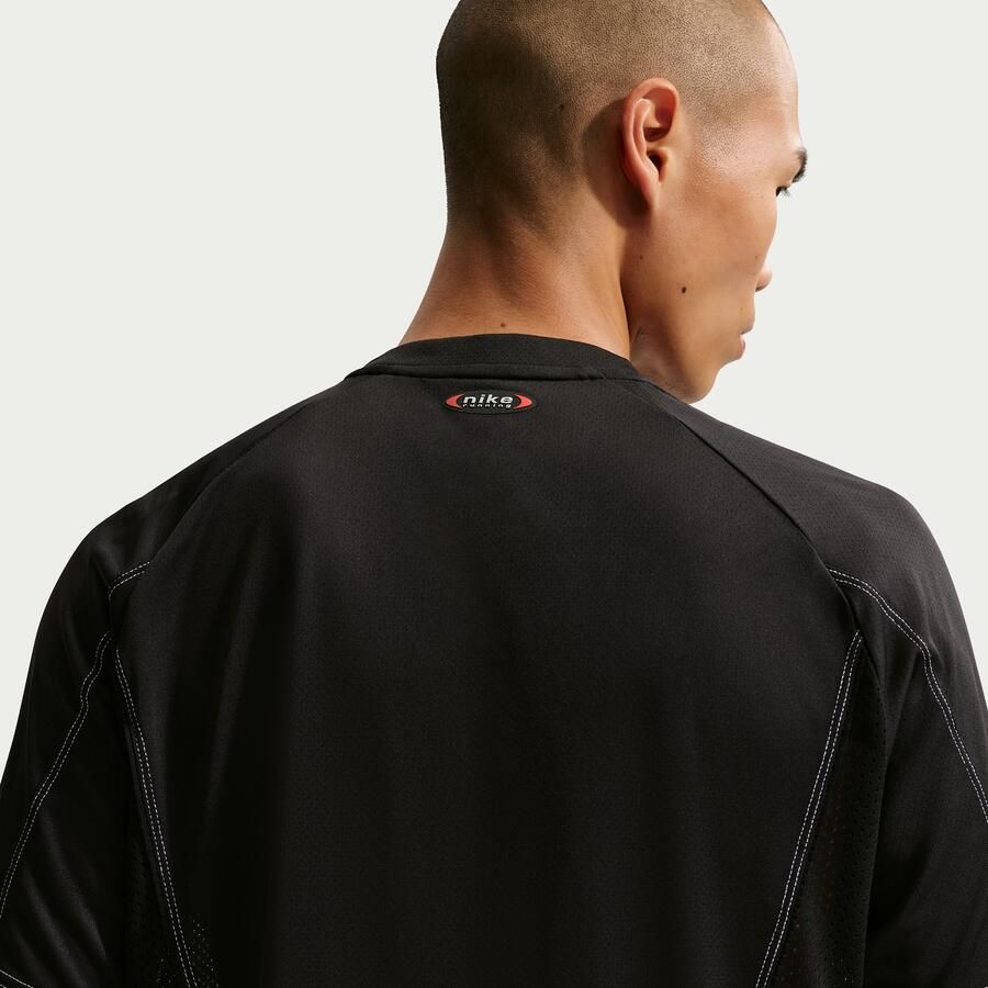 Nike Retro Dr-FIT hardlooptop met korte mouwen voor heren Zwart