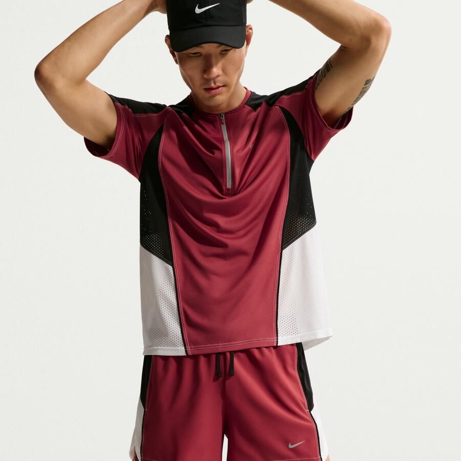 Nike Retro Dri-FIT hardloopshorts met binnenbroek voor heren (10 cm) Rood - Foto 3