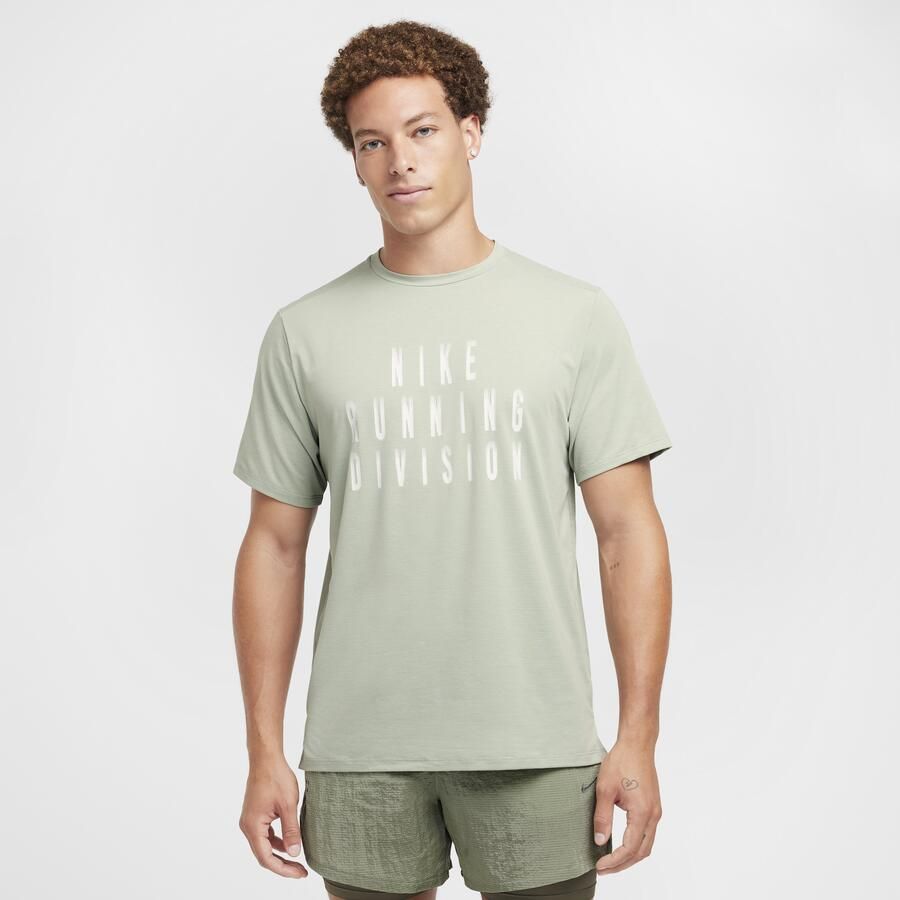 Nike Rise 365 Running Division Dri-FIT hardlooptop met korte mouwen voor heren Groen - Foto 4
