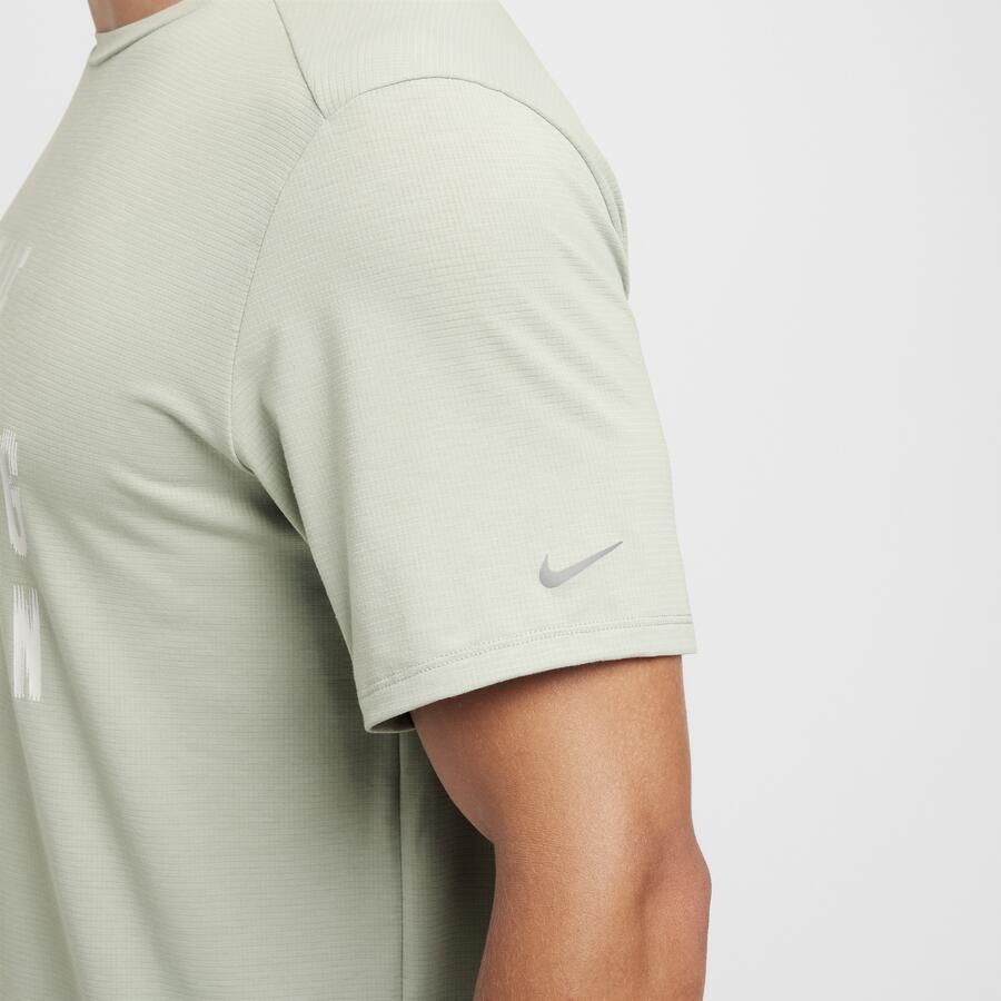 Nike Rise 365 Running Division Dri-FIT hardlooptop met korte mouwen voor heren Groen - Foto 3