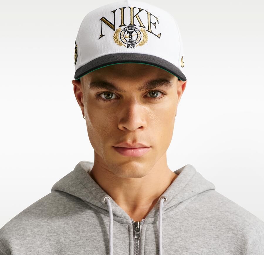 Nike Rise gestructureerde A-Frame pet Wit - Foto 4