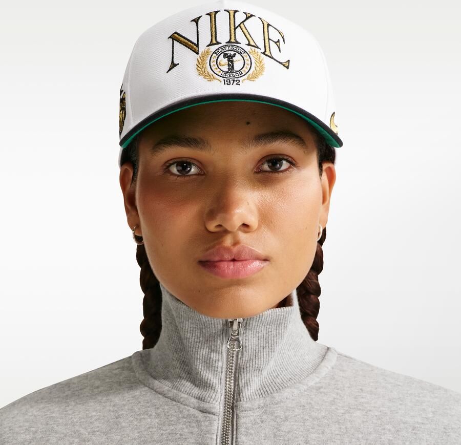 Nike Rise gestructureerde A-Frame pet Wit - Foto 3