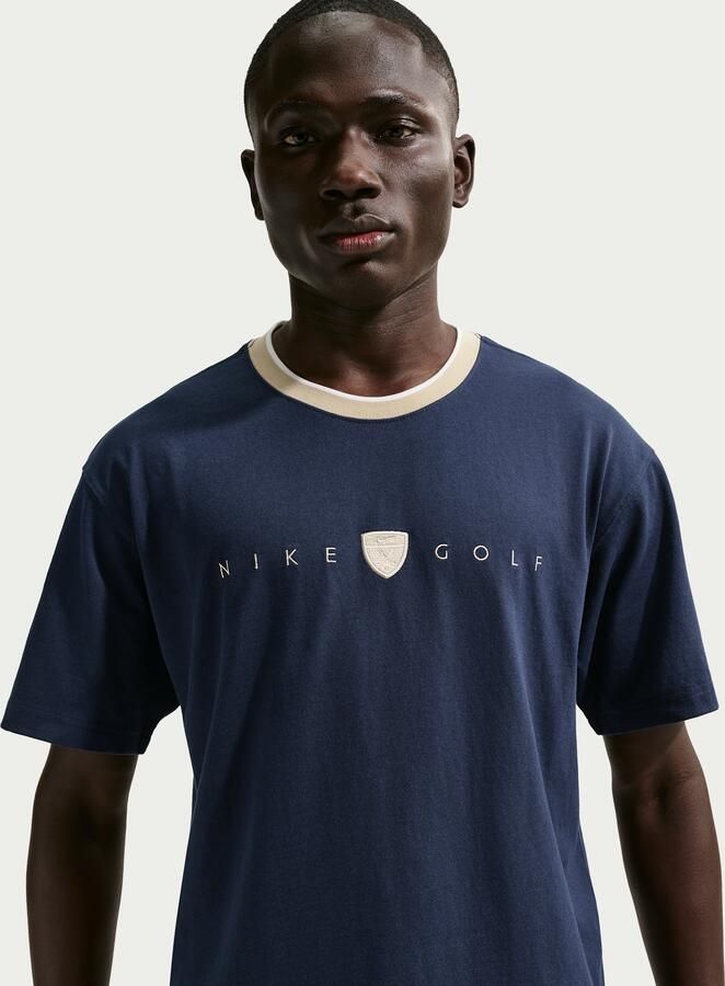 Nike ruimvallend golfshirt voor heren Blauw - Foto 4