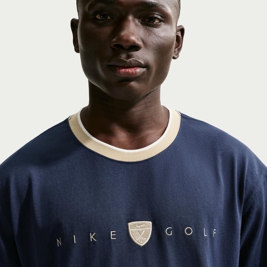 Nike ruimvallend golfshirt voor heren Blauw