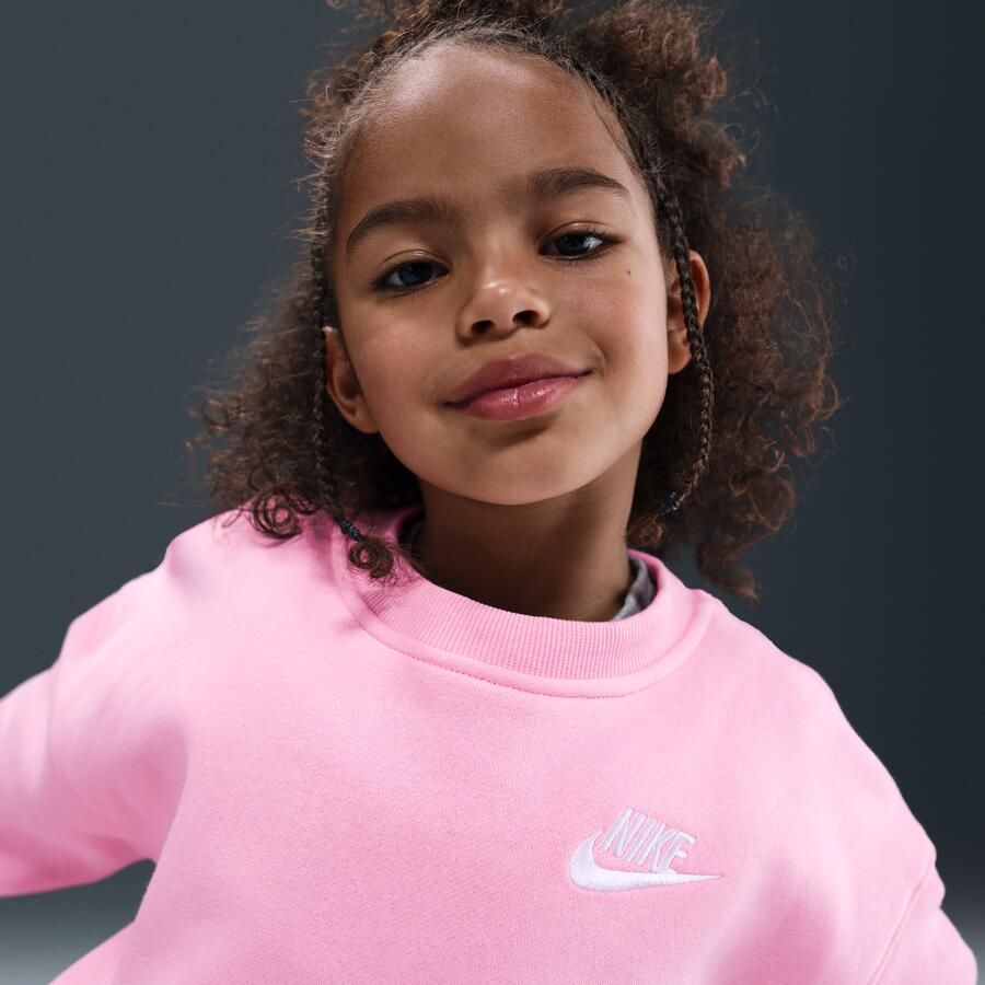 Nike ruimvallend shirt met ronde hals voor kleuters Roze - Foto 2