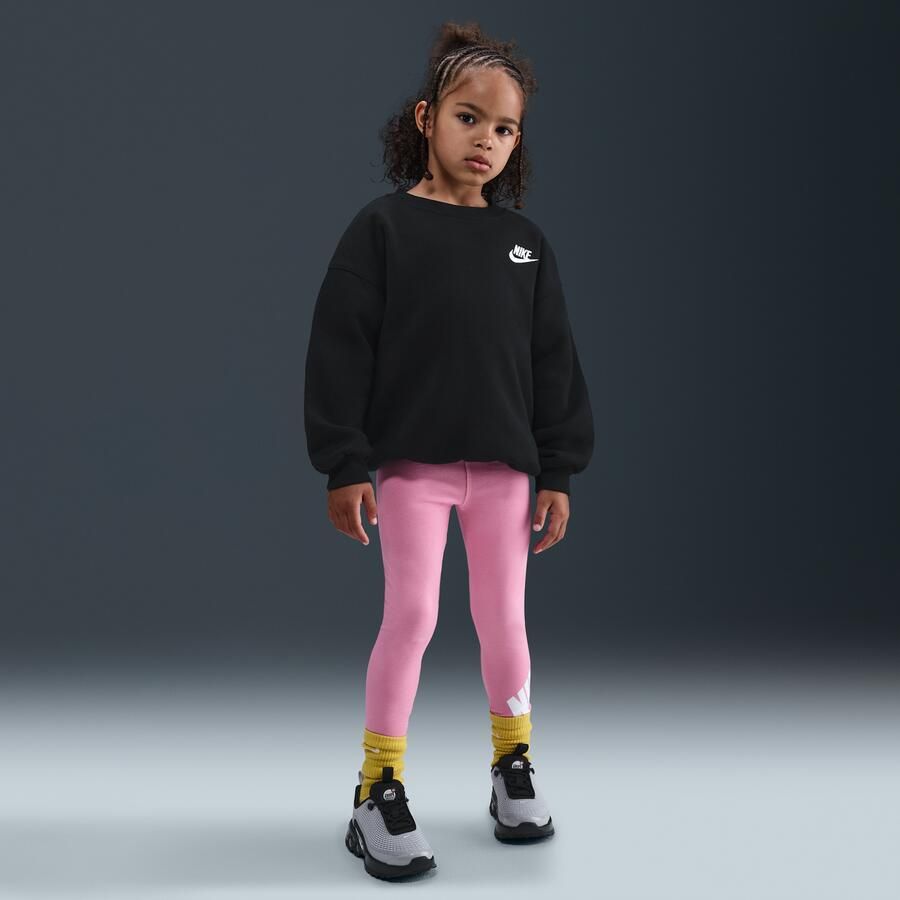 Nike ruimvallend shirt met ronde hals voor kleuters Zwart - Foto 3