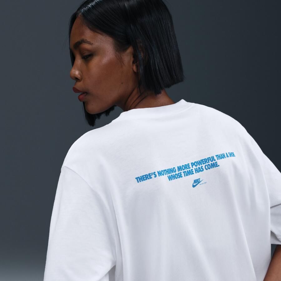 Nike ruimvallend T-shirt voor dames Wit
