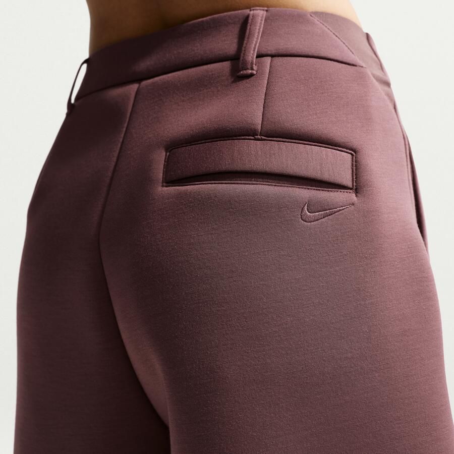 Nike ruimvallende fleecebroek met halfhoge taille voor dames Paars - Foto 2