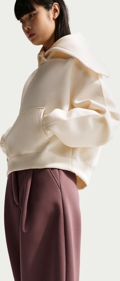 Nike ruimvallende fleecebroek met halfhoge taille voor dames Paars - Foto 3