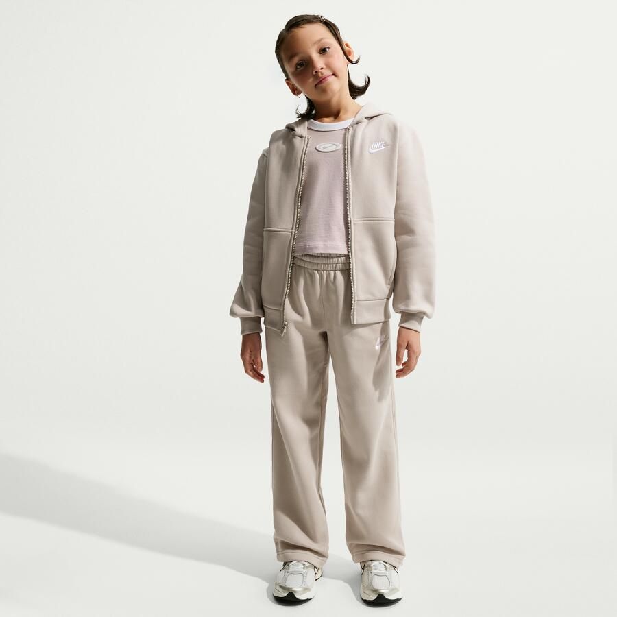 Nike ruimvallende kinderbroek met open zoom Bruin - Foto 4