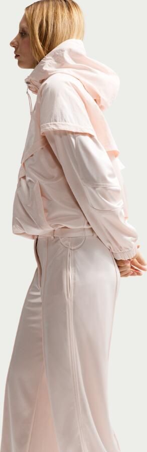 Nike ruimvallende plooibroek met riem en halfhoge taille voor dames Wit - Foto 3