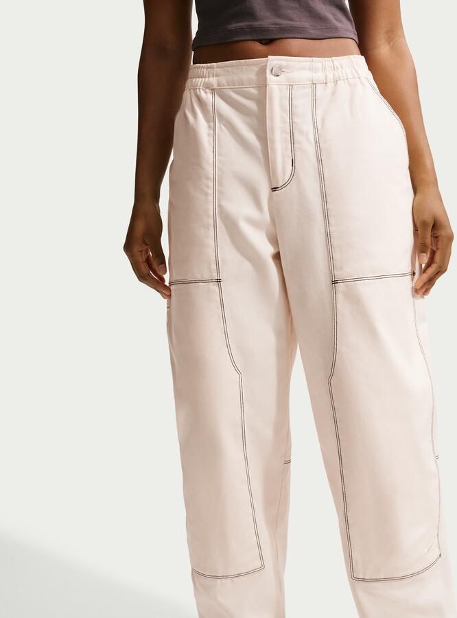 Nike ruimvallende werkbroek met lage taille voor dames Wit - Foto 2