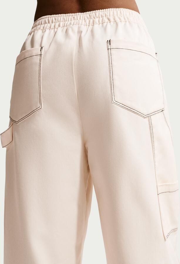 Nike ruimvallende werkbroek met lage taille voor dames Wit - Foto 3