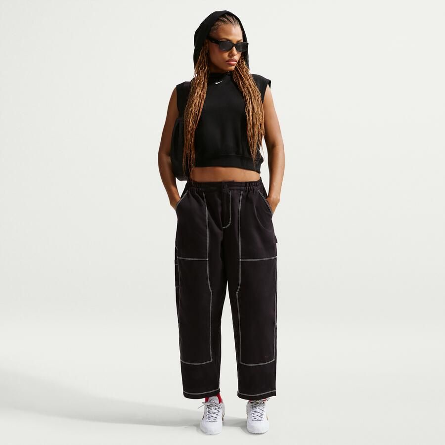 Nike ruimvallende werkbroek met lage taille voor dames Zwart - Foto 4