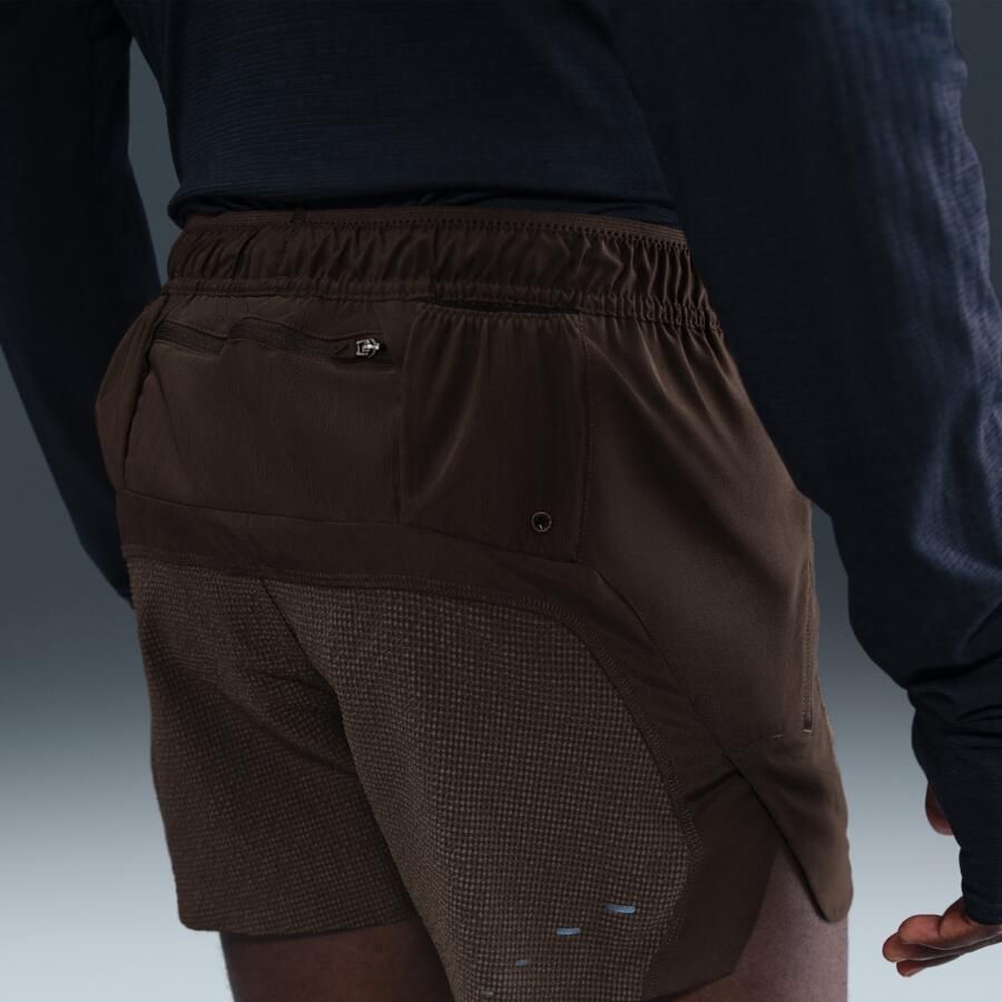 Nike Run Dri-FIT ADV hardloopshorts met binnenbroek voor heren (13 cm) Bruin - Foto 2