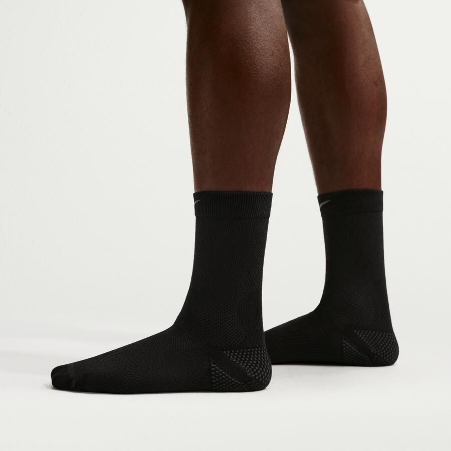 Nike Run Lightweight crew hardloopsokken (1 paar) Zwart