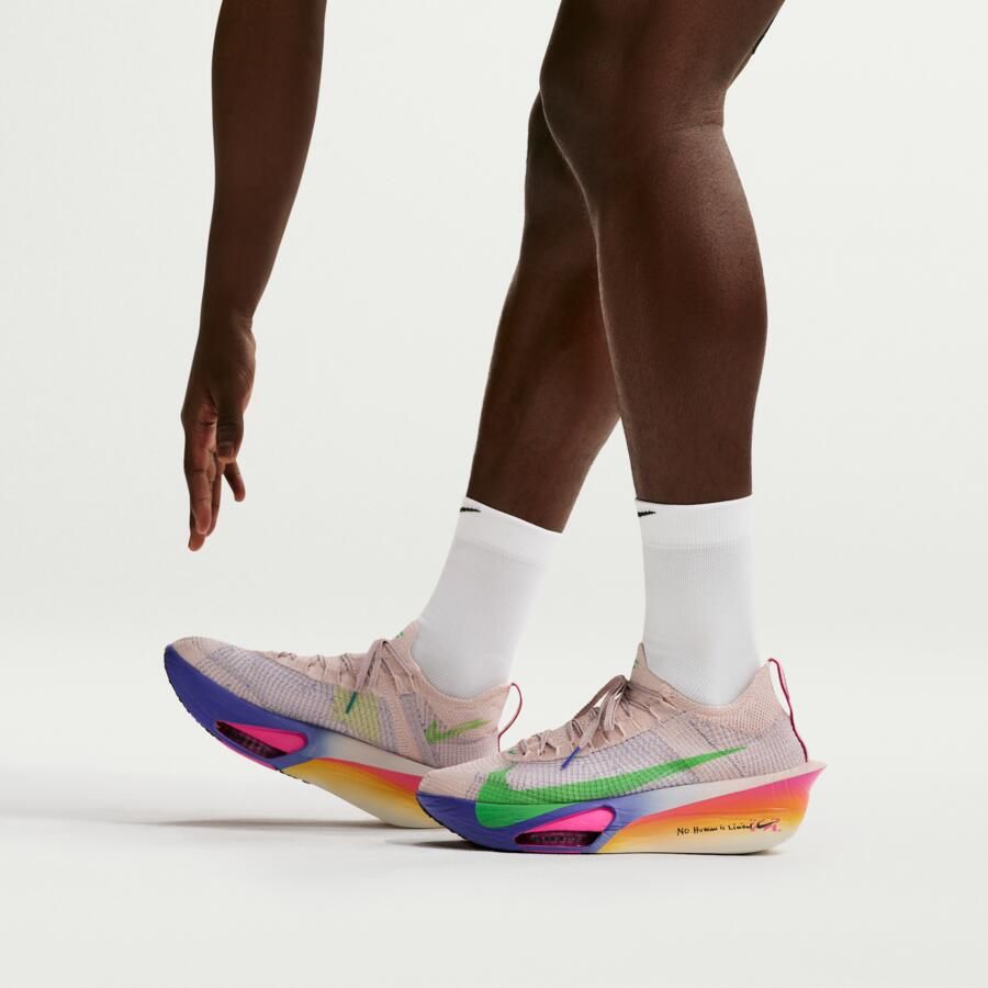 Nike Run Midweight kniekousen voor hardlopen (1 paar) Wit - Foto 3