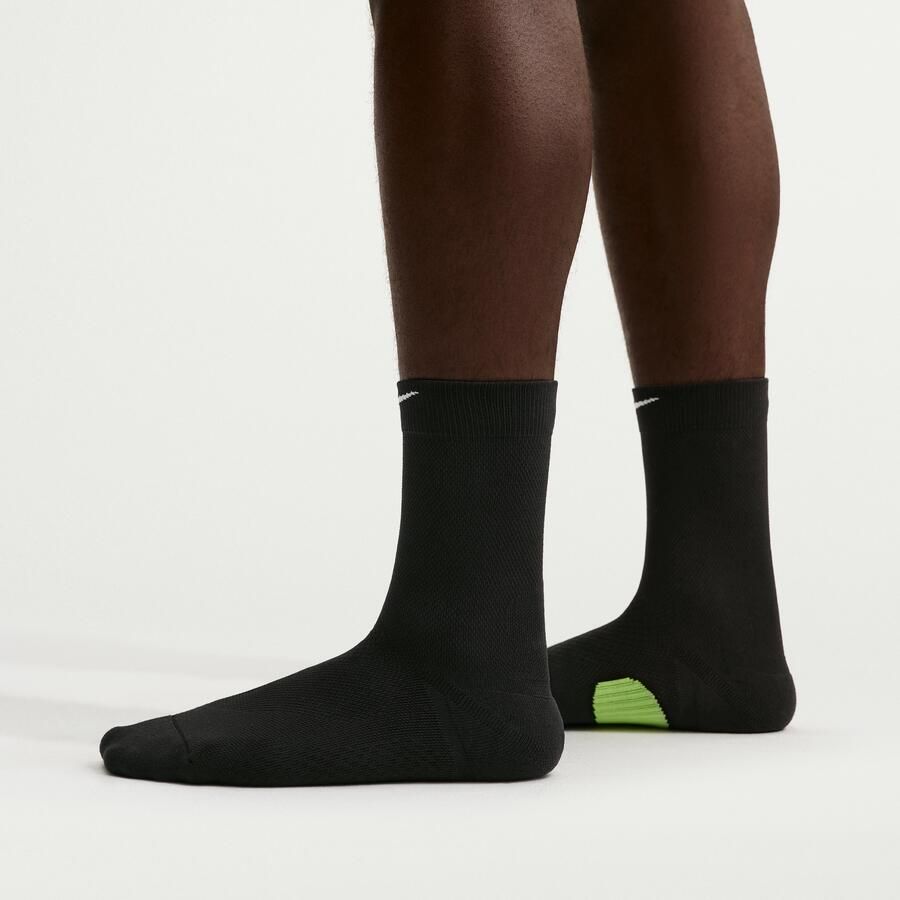 Nike Run Midweight kniekousen voor hardlopen (1 paar) Zwart