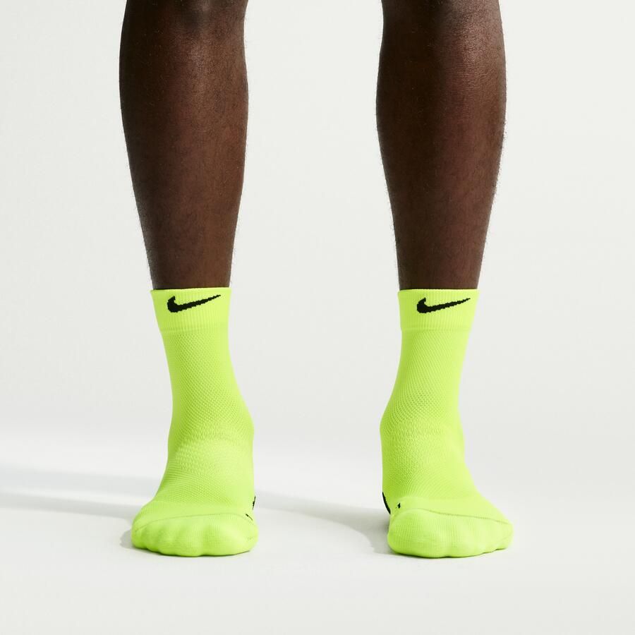 Nike Run Midweight micro crew hardloopsokken (1 paar) Geel - Foto 2
