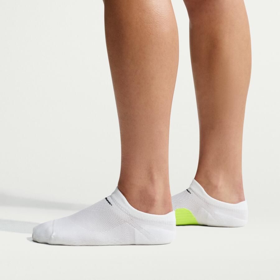 Nike Run Midweight no-show hardloopsokken (1 paar) Wit