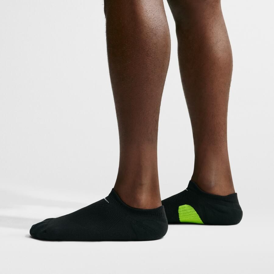 Nike Run Midweight no-show hardloopsokken (1 paar) Zwart