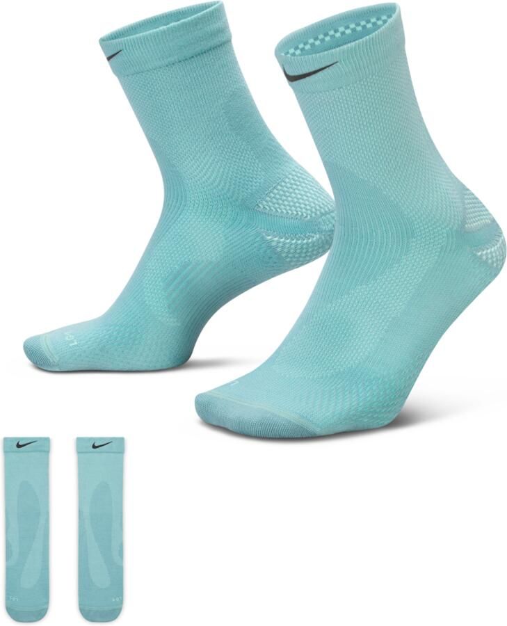 Nike Running wollen micro crew sokken (1 paar) Groen - Foto 4