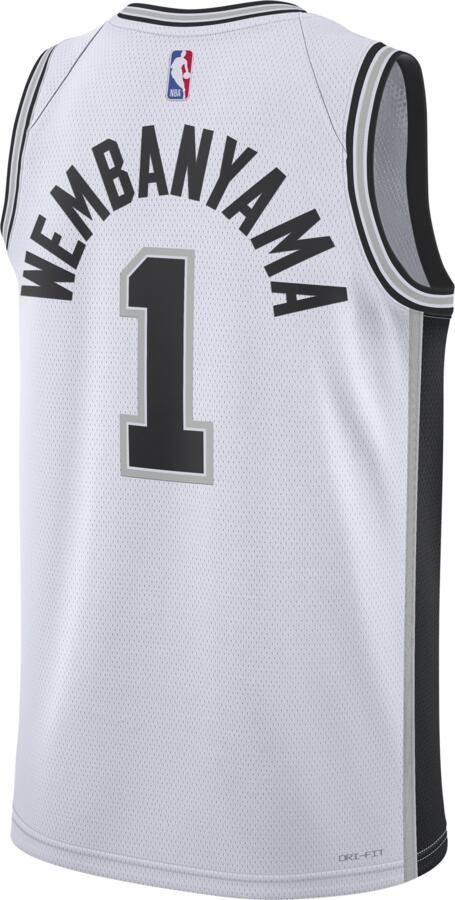 Nike San Antonio Spurs Association Edition Dri-FIT Swingman NBA-jersey voor heren Wit - Foto 6