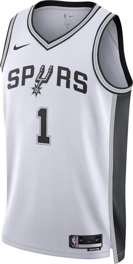Nike San Antonio Spurs Association Edition Dri-FIT Swingman NBA-jersey voor heren Wit - Foto 5