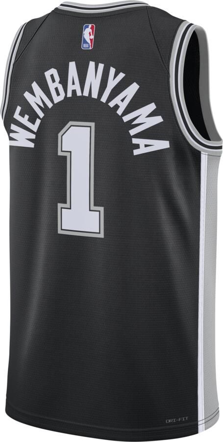 Nike San Antonio Spurs Icon Edition Dri-FIT Swingman NBA-jersey voor heren Zwart - Foto 6
