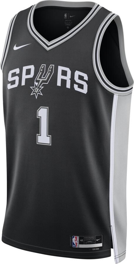 Nike San Antonio Spurs Icon Edition Dri-FIT Swingman NBA-jersey voor heren Zwart - Foto 5