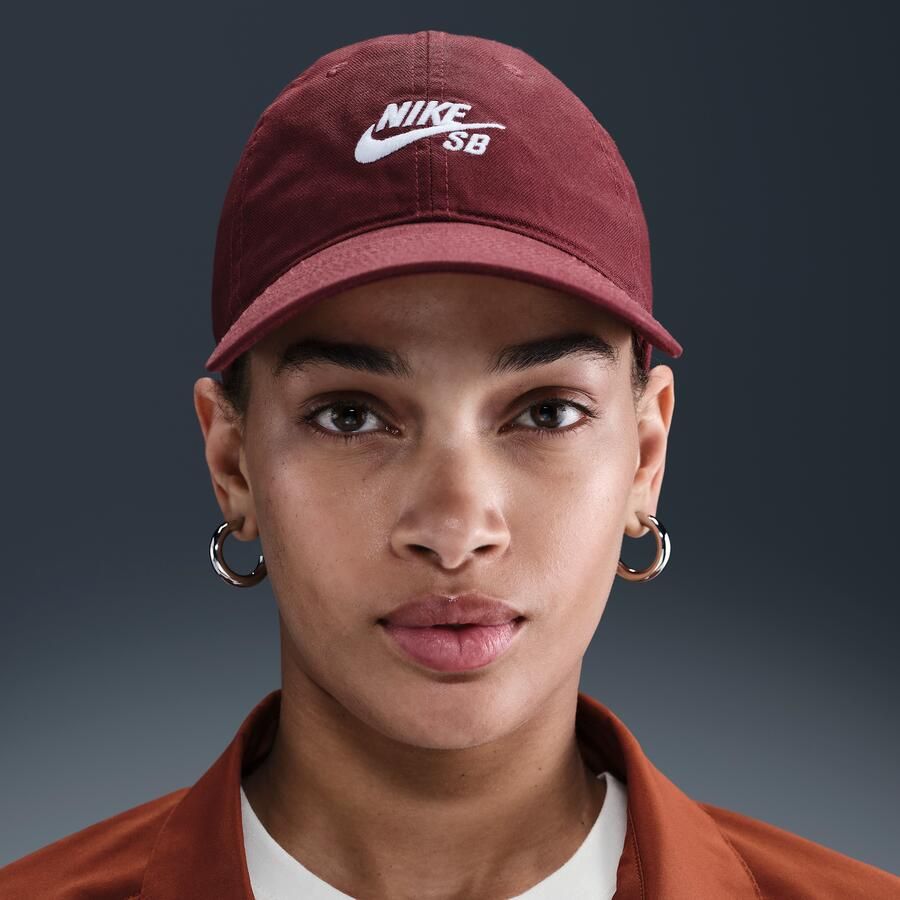 Nike SB Club skatepet zonder structuur Rood - Foto 4