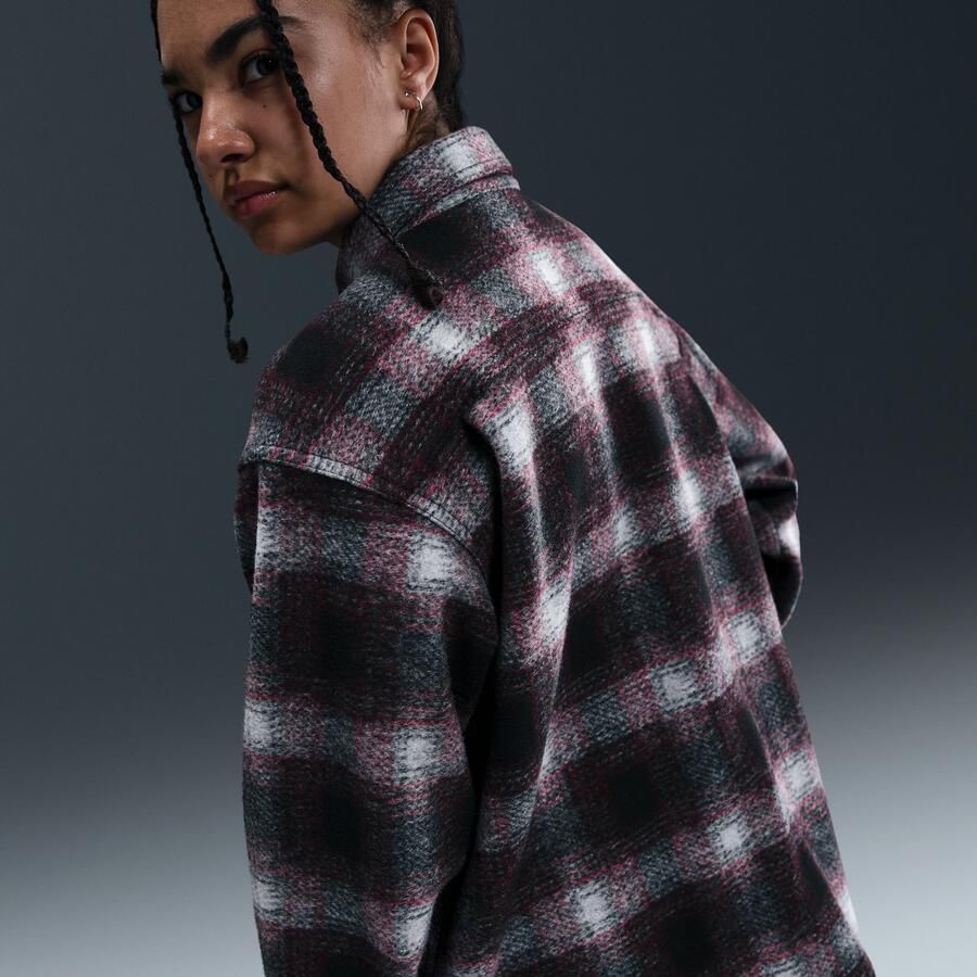 Nike SB shirt met lange mouwen en knoopsluiting voor kids Zwart - Foto 3