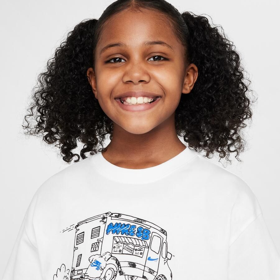 Nike SB skateshirt voor kids Wit - Foto 2