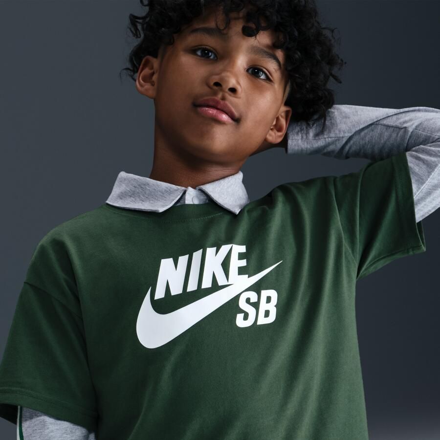 Nike SB T-shirt voor kids Groen - Foto 2