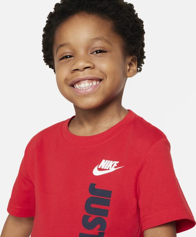Nike set met T-shirt met graphic en shorts voor kleuters Blauw