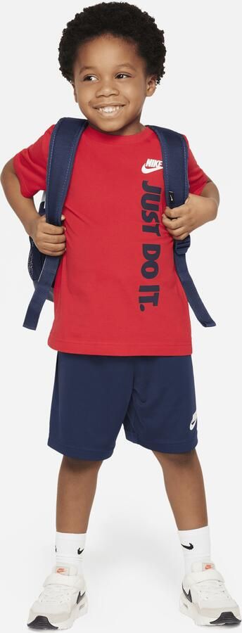 Nike set met T-shirt met graphic en shorts voor kleuters Blauw - Foto 3