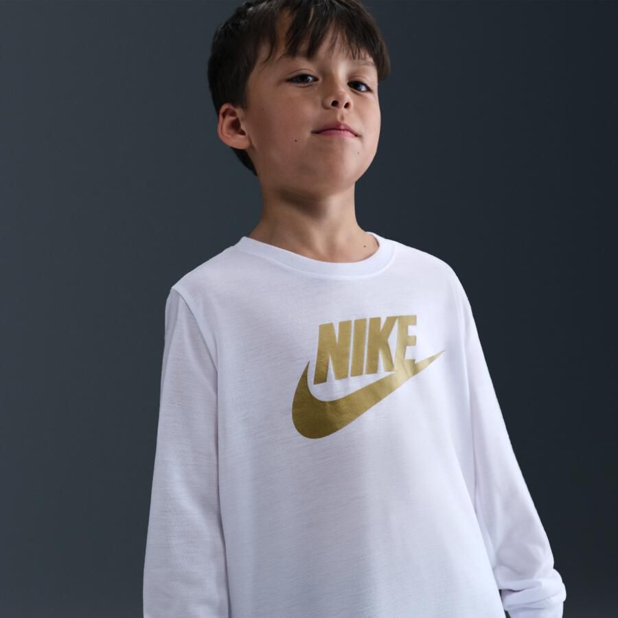Nike set met T-shirt met lange mouwen bodywarmer en broek voor kleuters Zwart - Foto 3